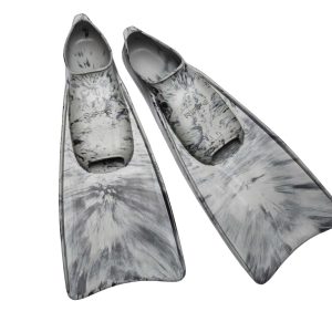 RIFFE Kicks Rubber Swim Fin - Grey/Black Swirl